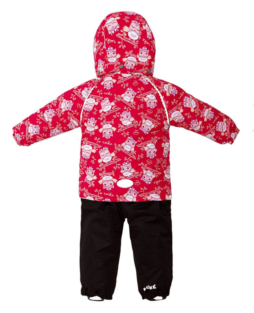 REIKE Комплект для девочки (куртка+полукомбинезон) owls pink (фото, вид 2)