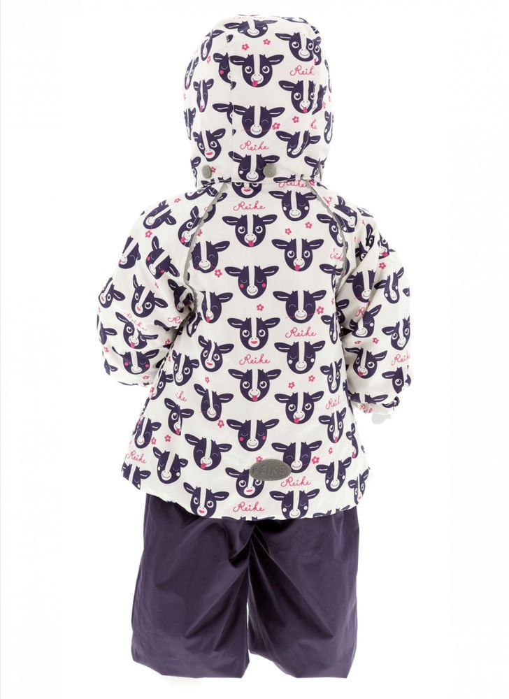 REIKE Комплект для девочки (куртка+полукомбинезон) moomoo white (фото, вид 1)