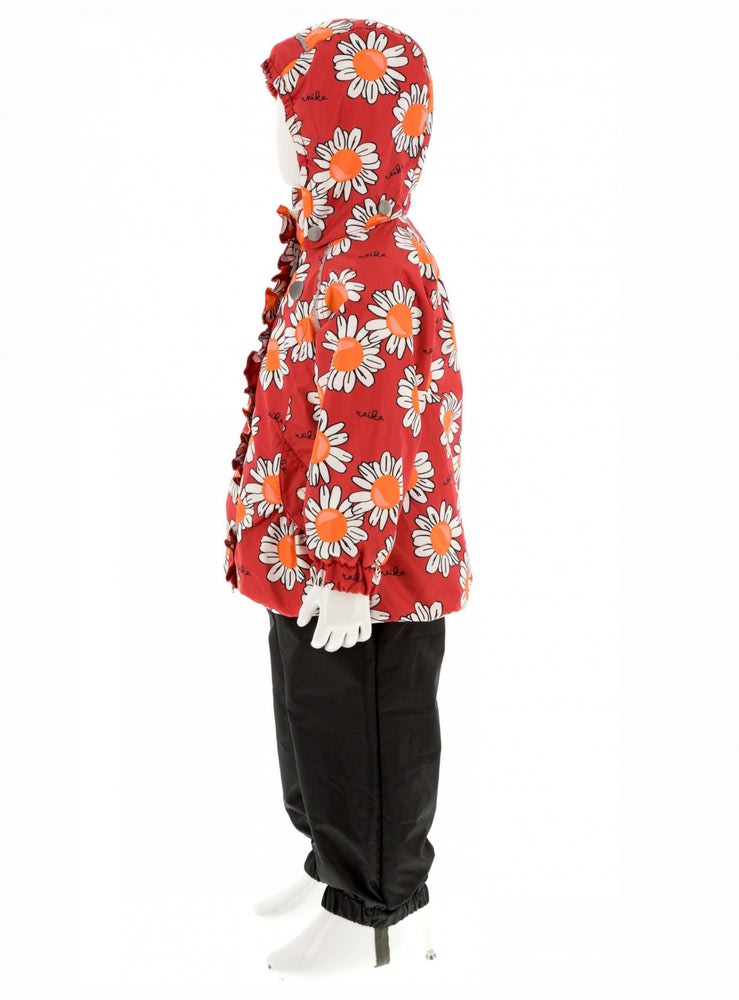 REIKE Комплект для девочки (куртка+полукомбинезон) camomile red (фото, вид 3)