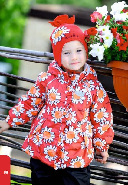 REIKE Комплект для девочки (куртка+полукомбинезон) camomile red (фото, вид 6)