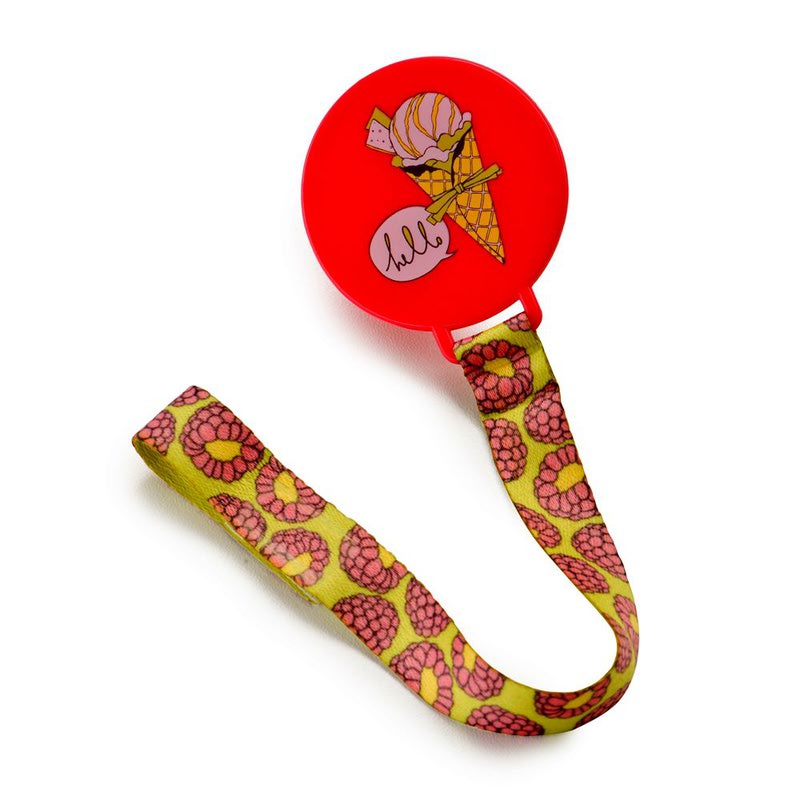 HAPPY BABY    Pacifier Holder with ribbon (,  2)