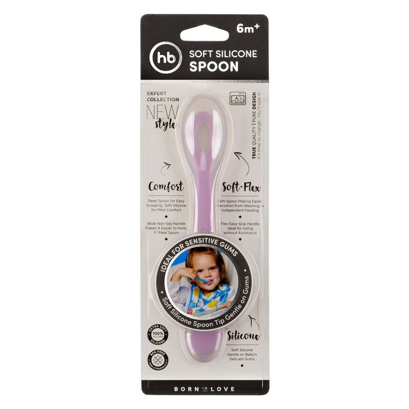 HAPPY BABY   SOFT SILICONE SPOON (,  5)