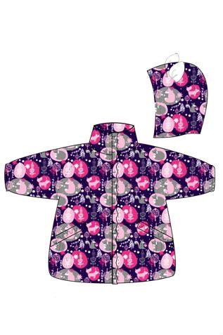 REIKE Комплект детский (куртка+полукомбинезон) FOX purple (фото, вид 1)
