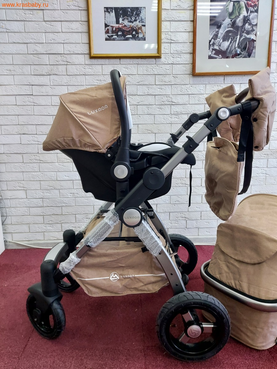 Коляска-трансформер LUXMOM 600G 3 в 1 (пневмо колеса) (вид 5) Коляска-трансформер LUXMOM 600G 3 в 1 (пневмо колеса) (фото, вид 5)
