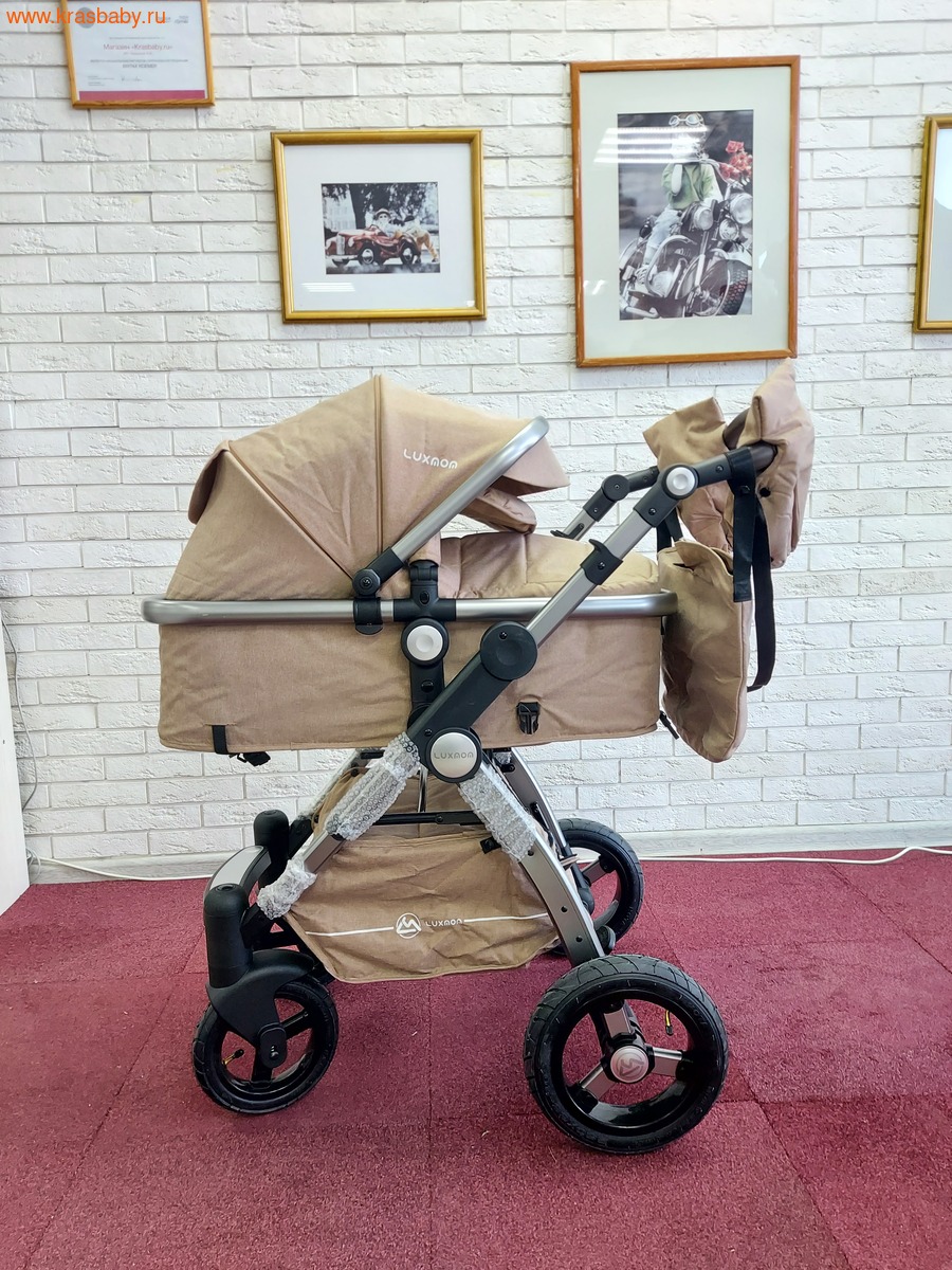 Коляска-трансформер LUXMOM 600G 3 в 1 (пневмо колеса) (вид 12) Коляска-трансформер LUXMOM 600G 3 в 1 (пневмо колеса) (фото, вид 12)