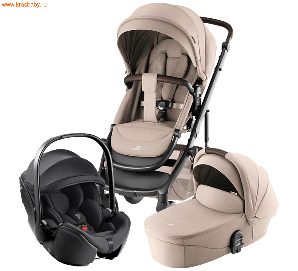 Коляска модульная BRITAX ROEMER SMILE 5Z + BABY-SAFE PRO DEEP BLACK - 3 в 1 цвет по заказу (вид 2) Коляска модульная BRITAX ROEMER SMILE 5Z + BABY-SAFE PRO DEEP BLACK - 3 в 1 цвет по заказу (фото, вид 2)