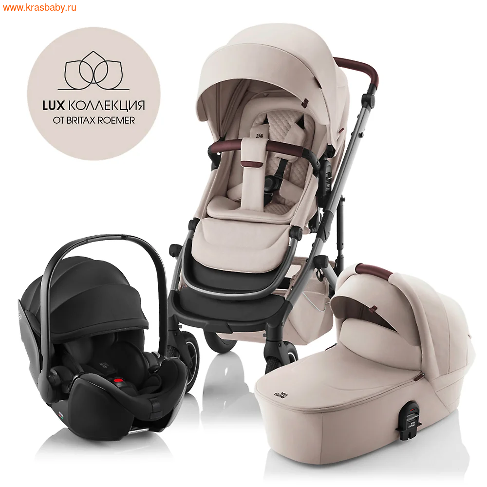 ������� ��������� BRITAX ROEMER SMILE 5Z + BABY-SAFE PRO BLACK - 3 � 1 ���� SOFT TAUPE (����)