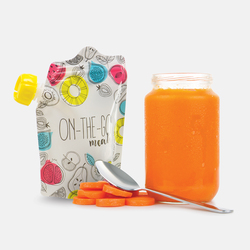 HAPPY BABY     BABY FOOD POUCHES ON-THE-GO